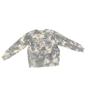 LACAUSA, Tie Dye Sweater, XS, Blue/Green/White, Oversized, Anthropology